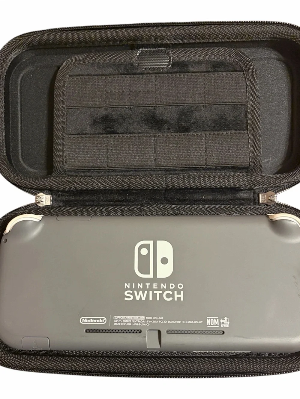 Nintendo Gray Handheld Console with Protective Case